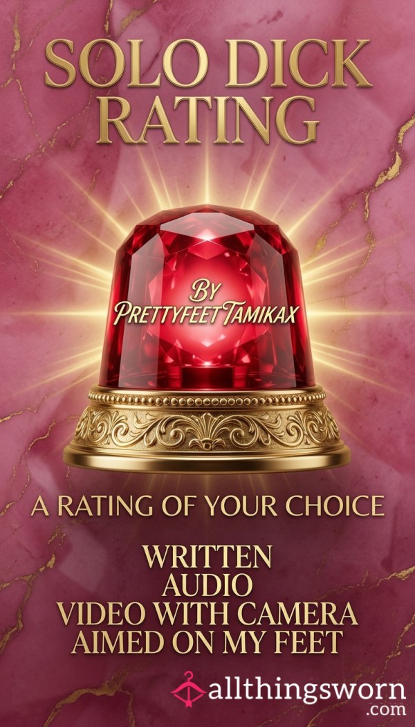 Solo D*ck Rating … For Those Who Are Big, Small Or Anything In Between🤭🔟