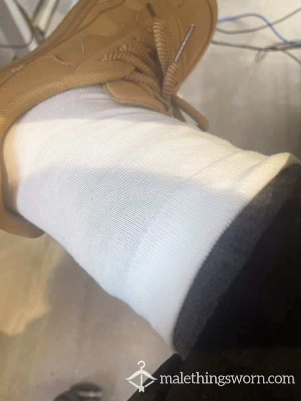 Someone Wants Pure White Cotton Socks