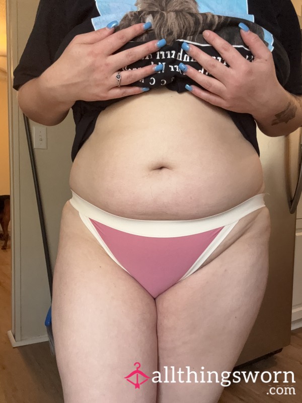Spandex, Pink And Tan Panties