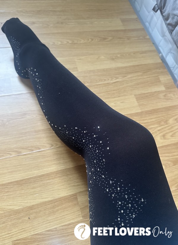 Sparkling Black Tights