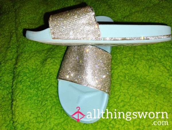 Sparkly Blue Sandals