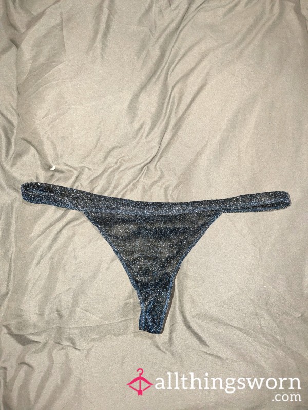 Sparkly Blue Thong!