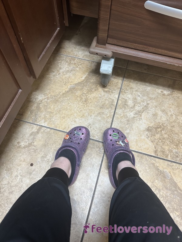 Sparkly Crocs