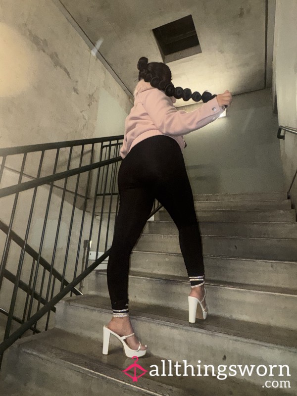 Sparkly High Heels Worn