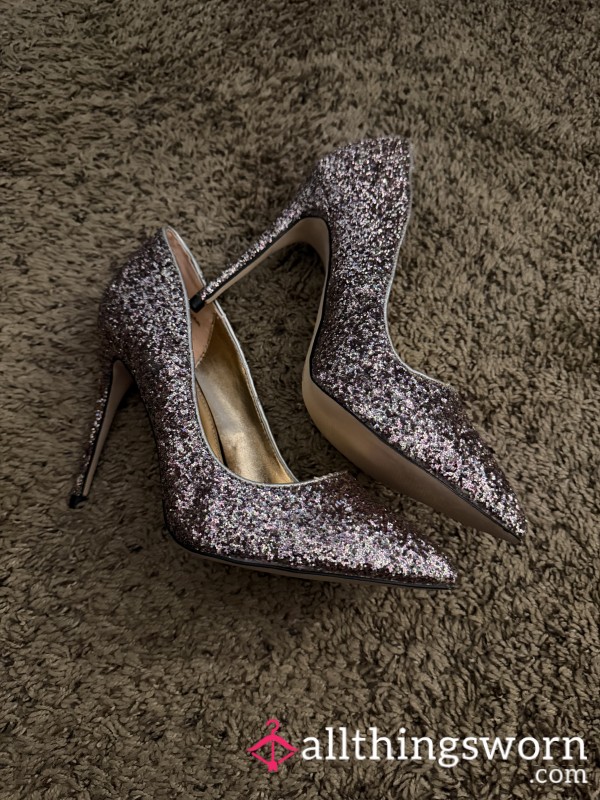 Sparkly Stinky Work Heels 🥵🥵