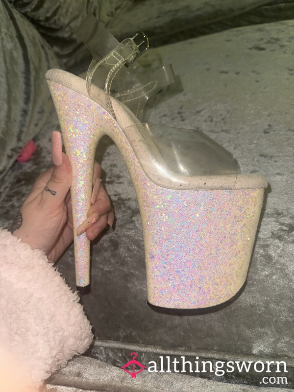 Sparkly Stripper Heels