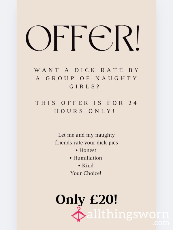 Special Group D*ck Rating Offer!