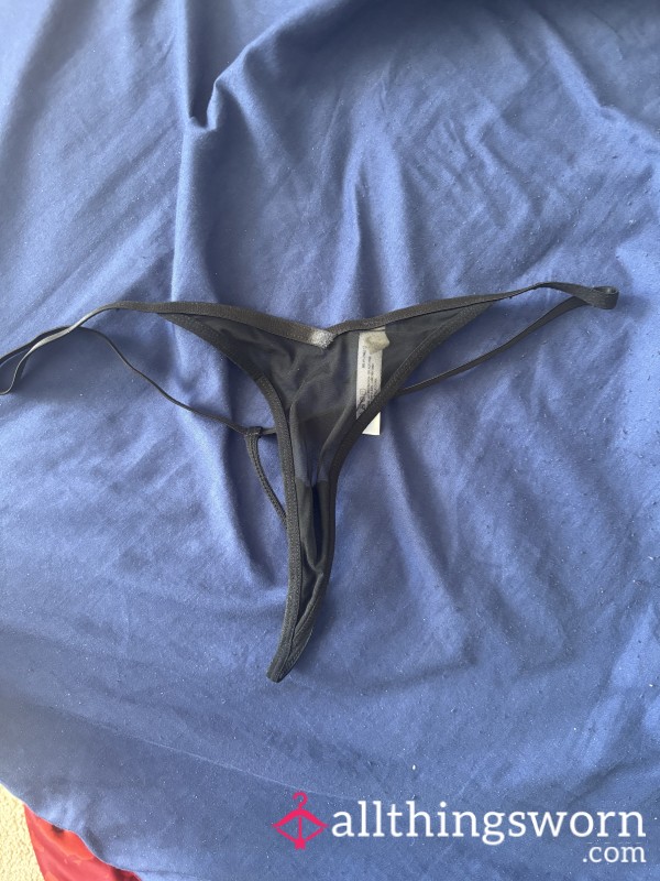 🌙 Spent The Night In These: Deeply Worn Silky Thong