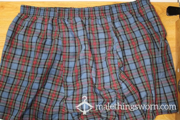 Spermed Up Cla**ic Boxer Shorts (Hanes - Sz: L) (Buck)