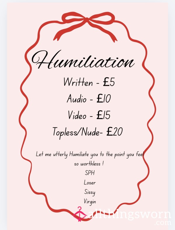 Humiliation 🤣