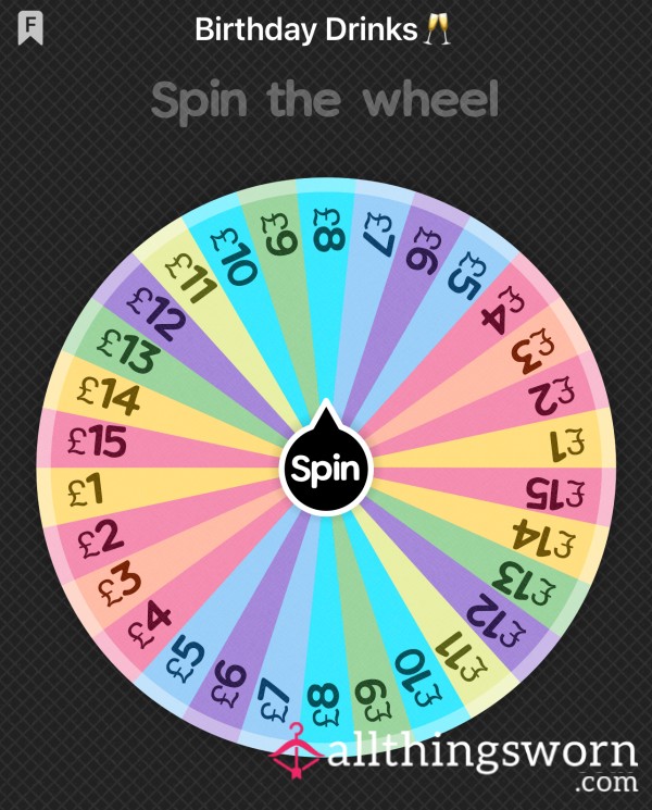 Spin And Treat Me For My Birthday🥂🥰