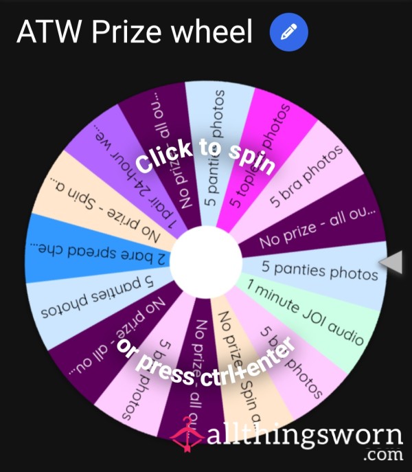 Spin My Naughty Prize Wheel
