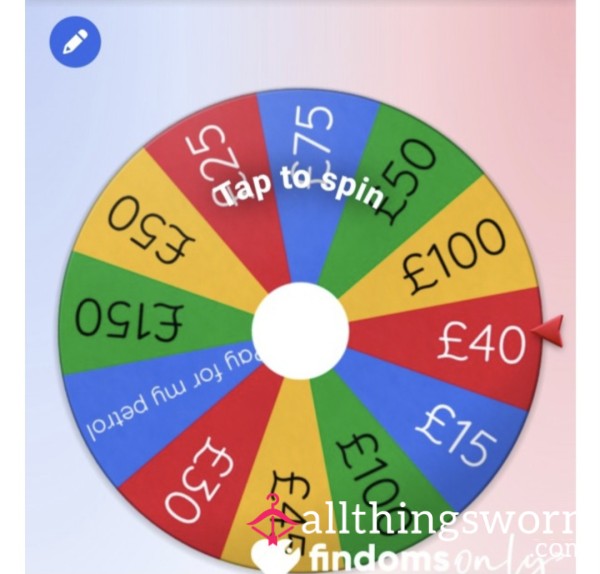 Spin My Wheel To Fund My Holiday Fun