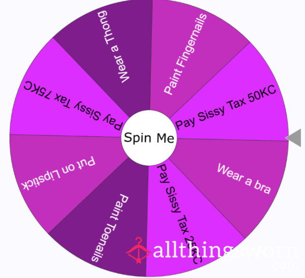 Spin The Sissy Task Wheel