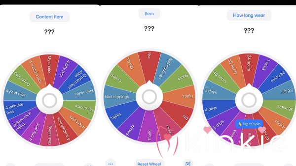 Spin The Wheel 🤞❤️💦