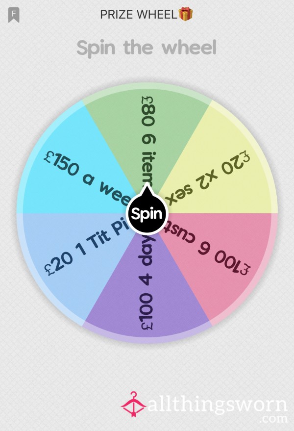 Discounted Spin The Wheel💖