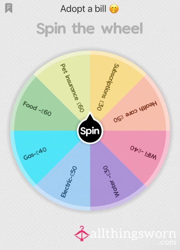 Spin The Wheel-adopt A Bill 🤭