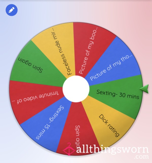 Spin The Wheel- Guaranteed Win💕🐱💦