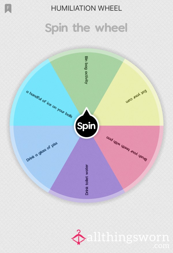Spin The Wheel - Humiliation Edition😈