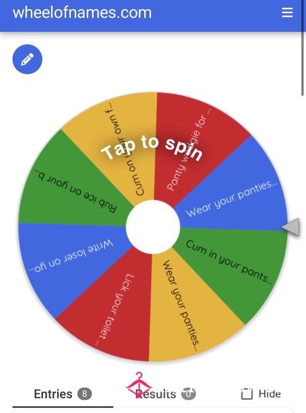 SPIN THE WHEEL (HUMILIATION TASKS)