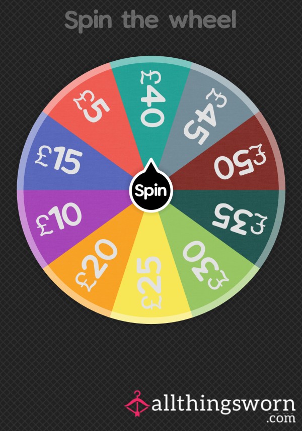Spin The Wheel If You Dare😘 £5 To Spin Then You Pay Me What It Lands On❤️ 2 Free Feet Pics Included ☺️