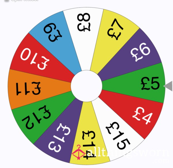 Spin The Wheel (lower Amounts)🖤