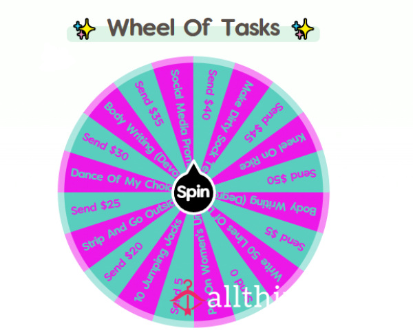 Spin The ✨ Wheel Of Tasks ✨