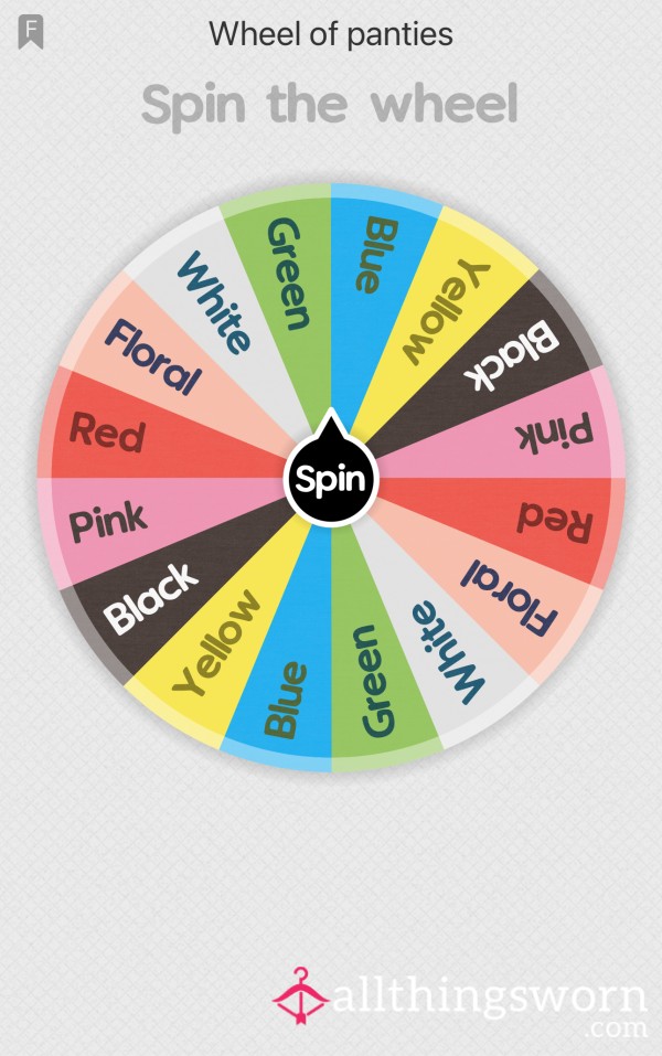 Spin The Wheel Panties Addition