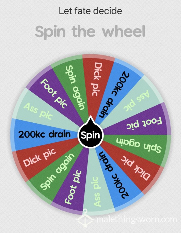 Spin The Wheel To Let Fate Decide