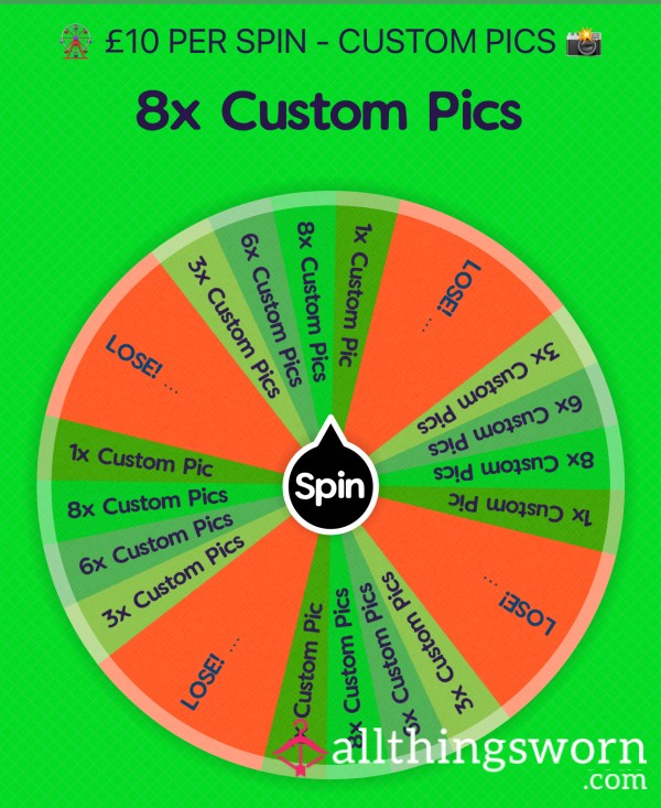 🎡 SPIN THE WHEEL TO WIN!! 🎉🎁 - CUSTOM PICTURES 📸