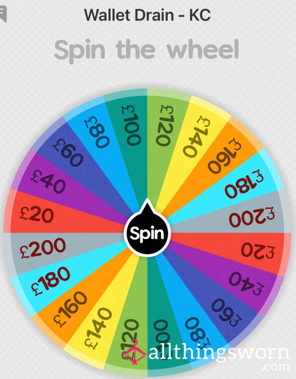 Spin The Wheel — Wallet Drain. KC