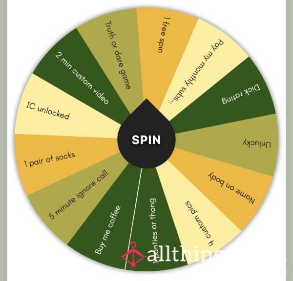 Spin The Wheel 🎡 What Will You Win 🤗