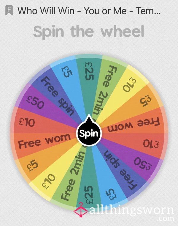 Spin The Wheel - Who Will Win