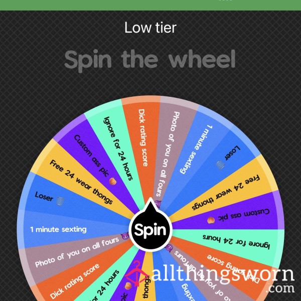 Spin The Wheel With Goddess – Custom Game 🎡