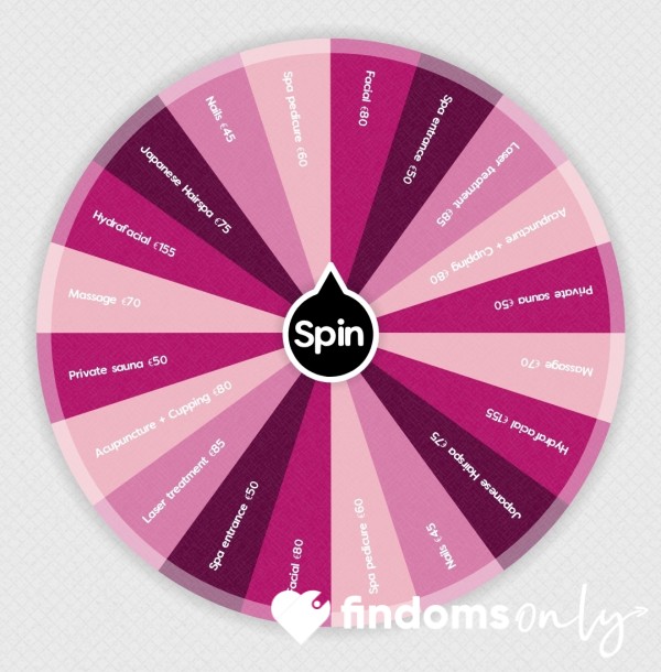 Spin To Spoil Your Goddess 💅 • Treatments Wheel 💆‍♀️