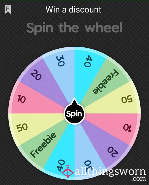 Spin To Win A Discount