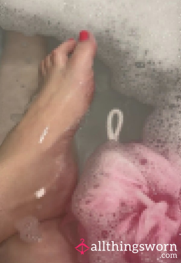 Bath Time Foot Fun - 7 Pictures POV