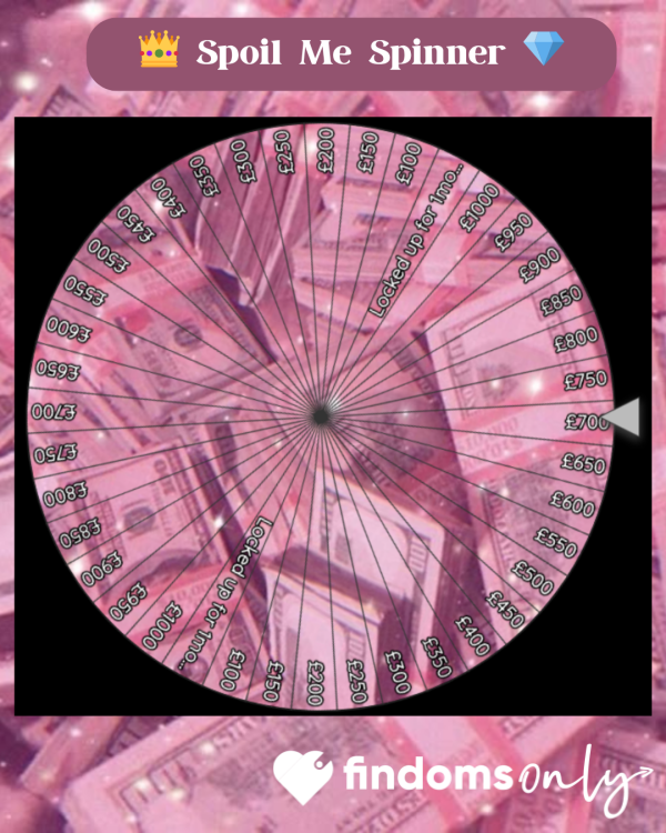 👑Spoil Me Spinner Wheel💎