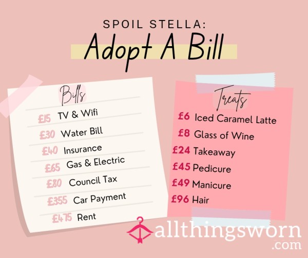 Spoil Stella: Adopt A Bill