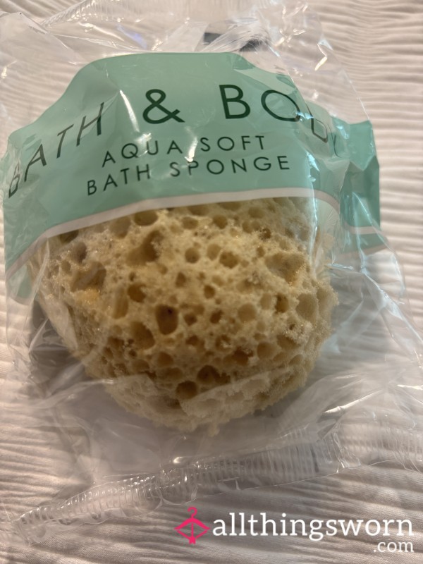 Sponge From Cleaning Feet