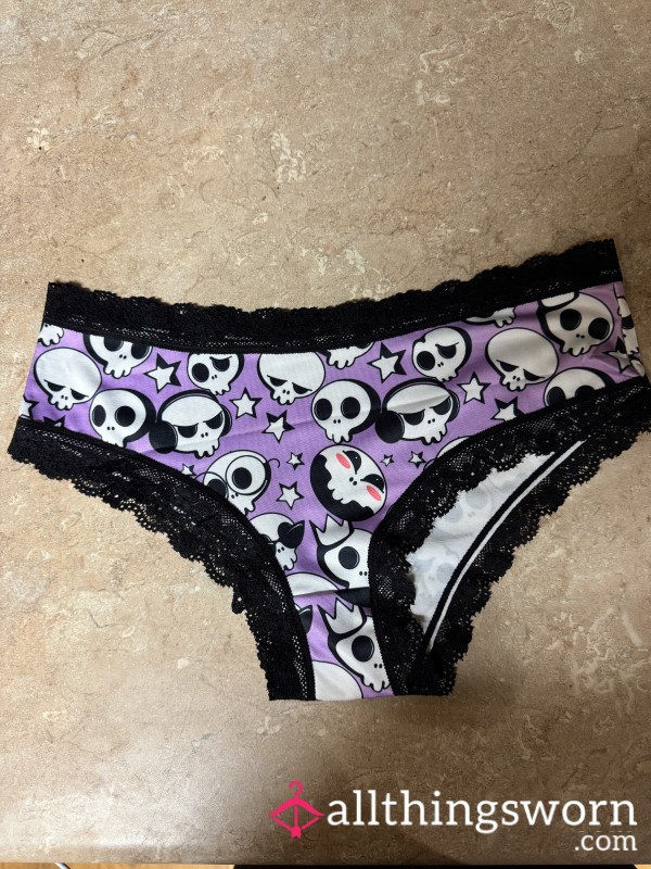 🎃 Sp**ky Skull Lace Undies – Limited Halloween Treat