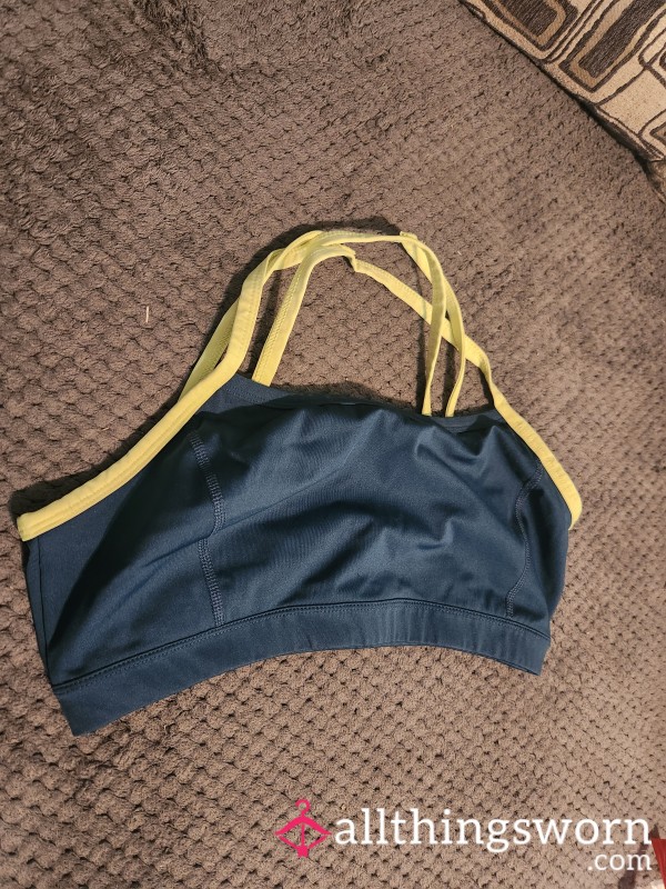 Green And Yellow Sports Bra