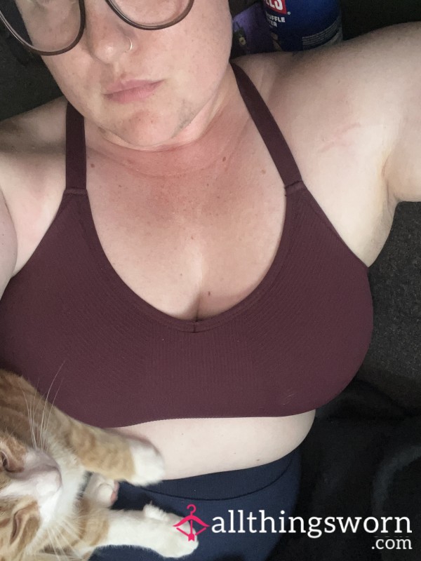 Sports Bra Worn While Sweating My Tits Off