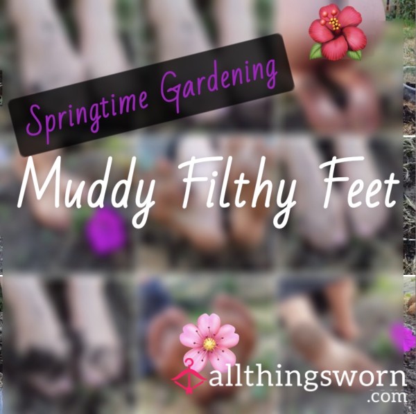 🌸Spring Special 🌸 👣 Goddess Barefoot Gardening Feet Pics