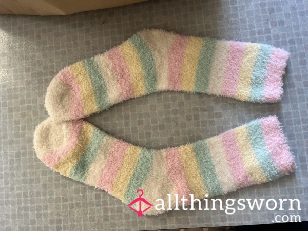 Spring Time Fluffy Socks🌼🐰