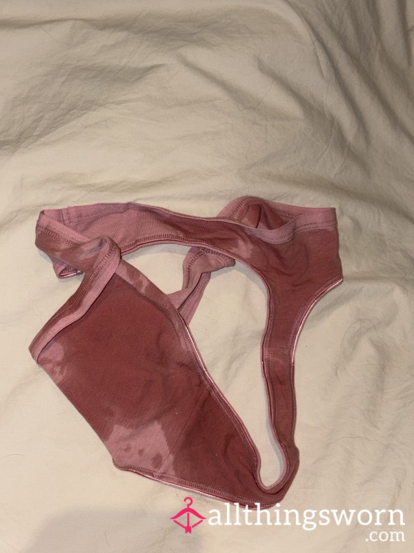 Squirt All Over Pink Thong