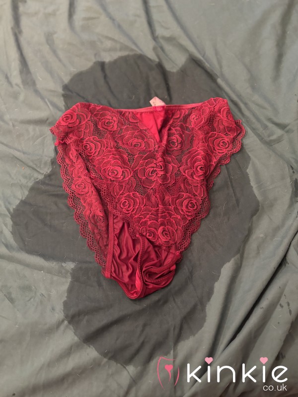 Squirt Soaked Red Panties