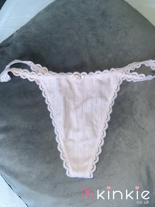 Squirt Stained Thong 😏 SOLD