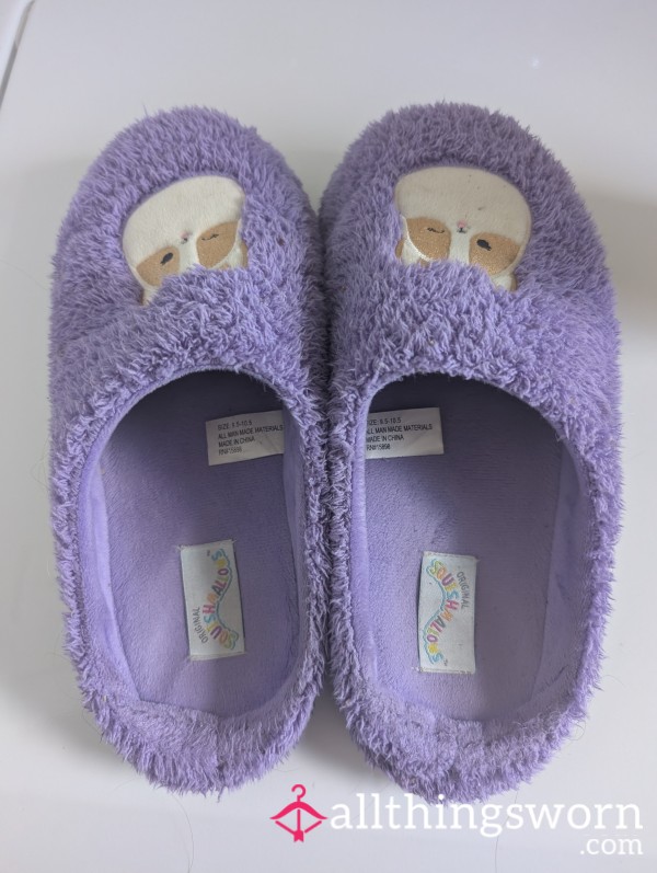 Squishmallow Sz 9/10 Fuzzy Slippers