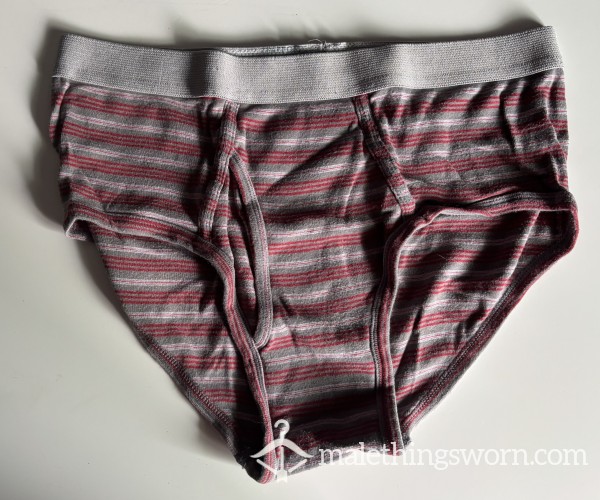 Stafford Grey Briefs With Red Stripes Size XL